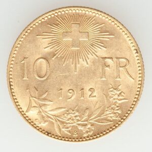 10 Frank 1912 Švajčiarsko