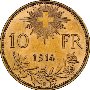 10 Frank 1914 Švajčiarsko