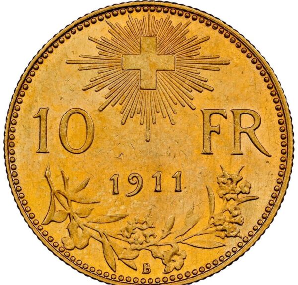 10 Frank 1911 Švajčiarsko