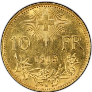 10 Frank 1915 Švajčiarsko