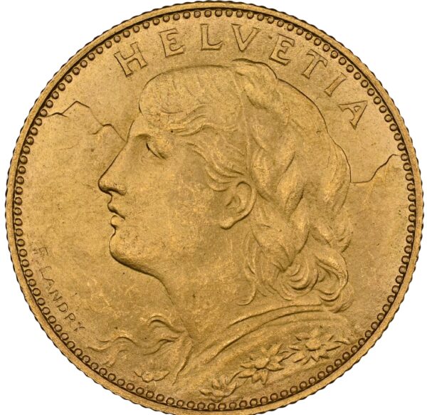 10 Frank 1916 Švajčiarsko