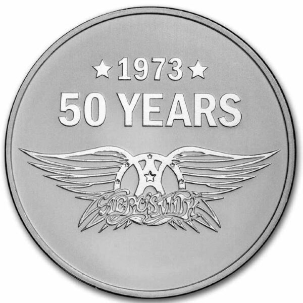 1oz Strieborná Minca Aerosmith 50. výročie kapely 2023