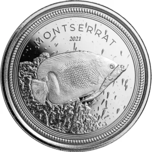 1oz Strieborná Minca Angelfish Montserrat 2021