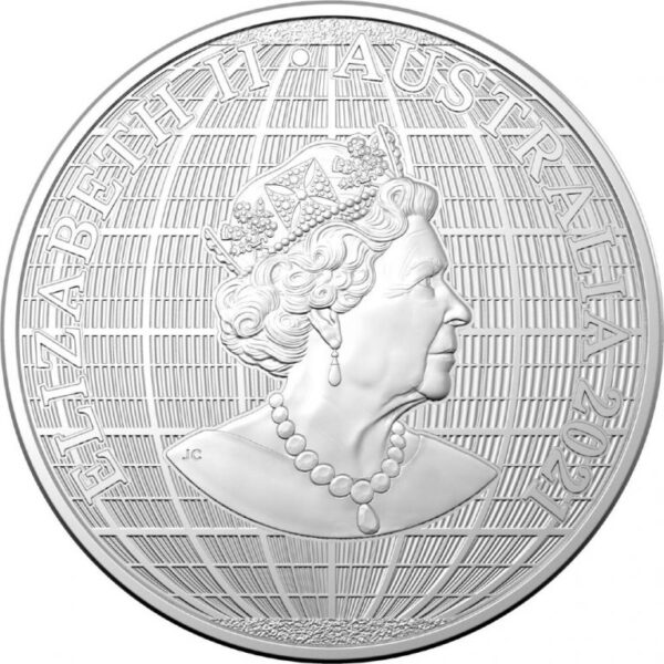 1oz Strieborná Minca Mapa Austrálie 2021