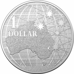 1oz Strieborná Minca Mapa Austrálie 2021