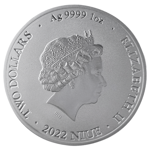1oz Strieborná Minca Bitcoin 2022