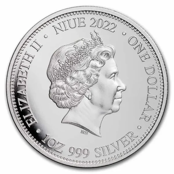 1oz Strieborná Minca Krokodíl a Žralok 2022