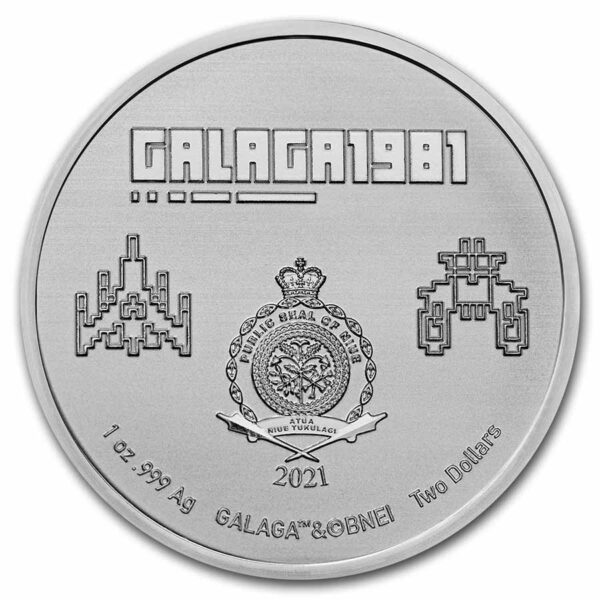 1oz Strieborná Minca Galaga 2021