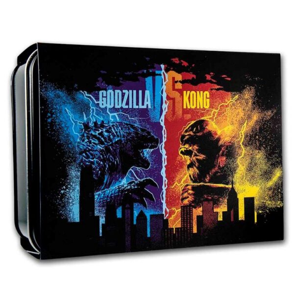 Set Dvoch 1oz Strieborných Mincí Godzilla vs. Kong 2021