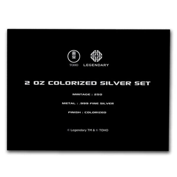 Set Dvoch 1oz Strieborných Mincí Godzilla vs. Kong 2021