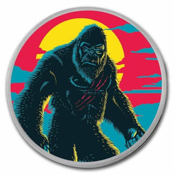 Set Dvoch 1oz Strieborných Mincí Godzilla vs. Kong 2021