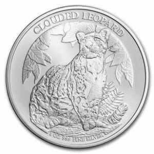 1oz Strieborná Minca Leopard Obláčikový Kambodža 2023
