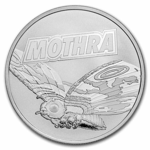 1oz Strieborná Minca Mothra 2023