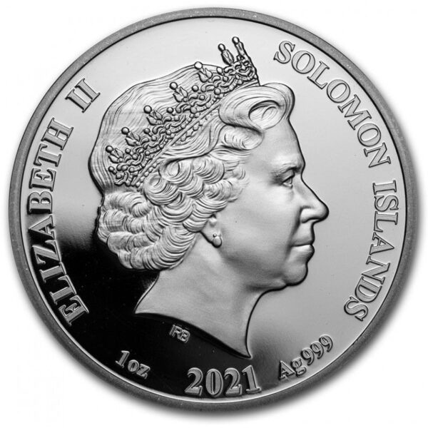 1oz Strieborná Minca Číslo Pí Šalamúnove ostrovy 2021