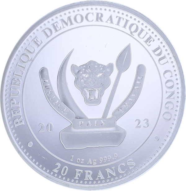 1oz Strieborná Minca Raja Kongo 2023