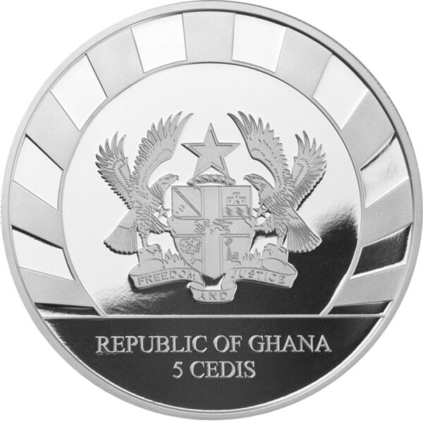 1oz Strieborná Minca Obri Doby Ľadovej - Sob Ghana 2022