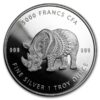 1oz Strieborná Minca Nosorožec Čad 2018