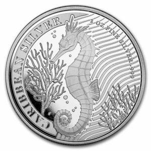 1oz Strieborná Minca Morský Koník Barbados 2023