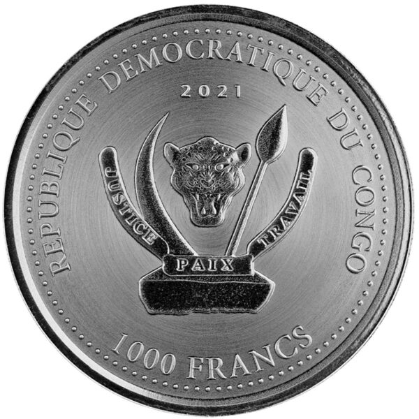 1oz Strieborná Minca Člnozobec Kongo 2021
