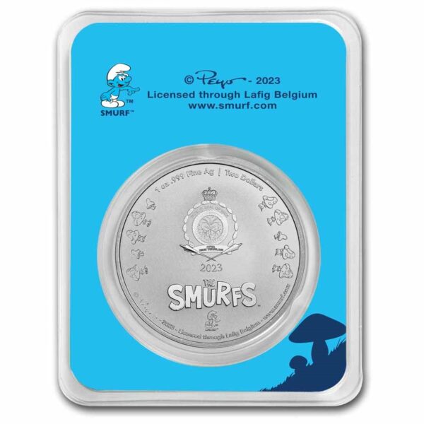 1oz Strieborná Minca Šmolkovia: Tatko Šmolko 2023