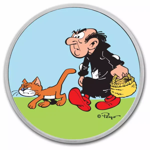 1oz Strieborná Minca Šmolkovia: Gargamel 2023