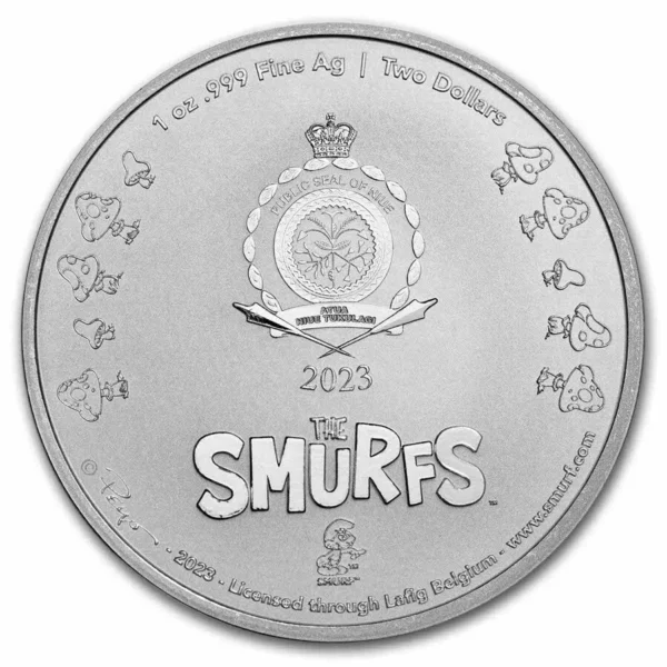1oz Strieborná Minca Šmolkovia: Gargamel 2023