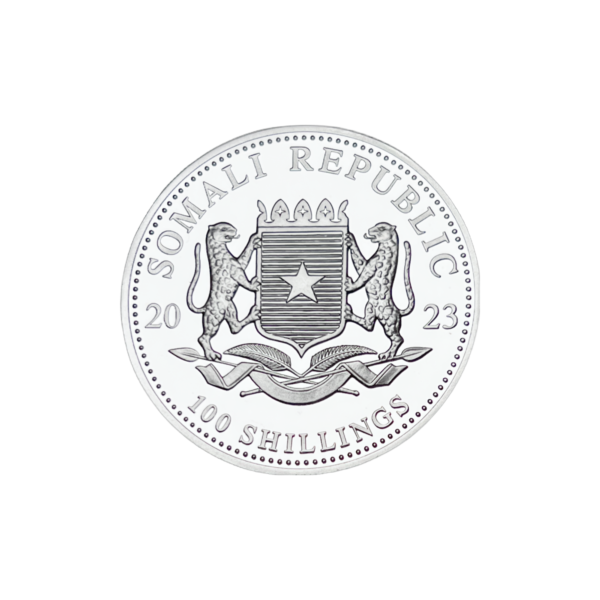 1oz Strieborná Minca Slon Somálsko 2023