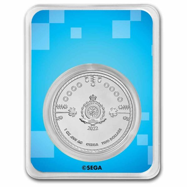 1oz Strieborná Minca Ježko Sonic 2022 farebná