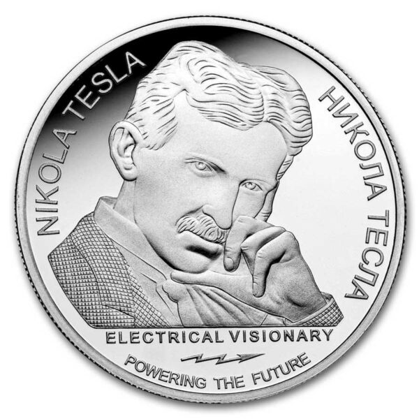 1oz Strieborná Minca Nikola Tesla Srbsko 2023