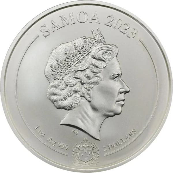 1oz Strieborná Minca Tiger Samoa 2023