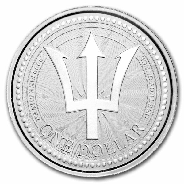 1oz Strieborná Minca Trojzubec Barbados 2023