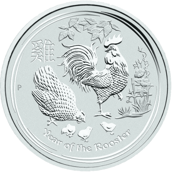 1oz Strieborná Minca Rok Kohúta 2017