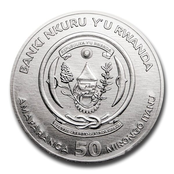 1oz Strieborná Minca Rok Vola Rwanda 2021