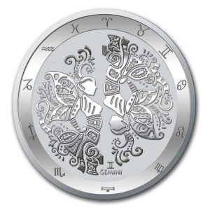 1oz Strieborná Minca Znamenia 2022: Blíženci 22.5. - 21.6.